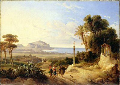 Ansicht von Palermo, 1840 von Consalvo Carelli